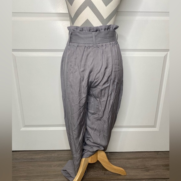 J. Crew Point Sur Size 4 Gray Paper Bag Gray Pant - Picture 8 of 10